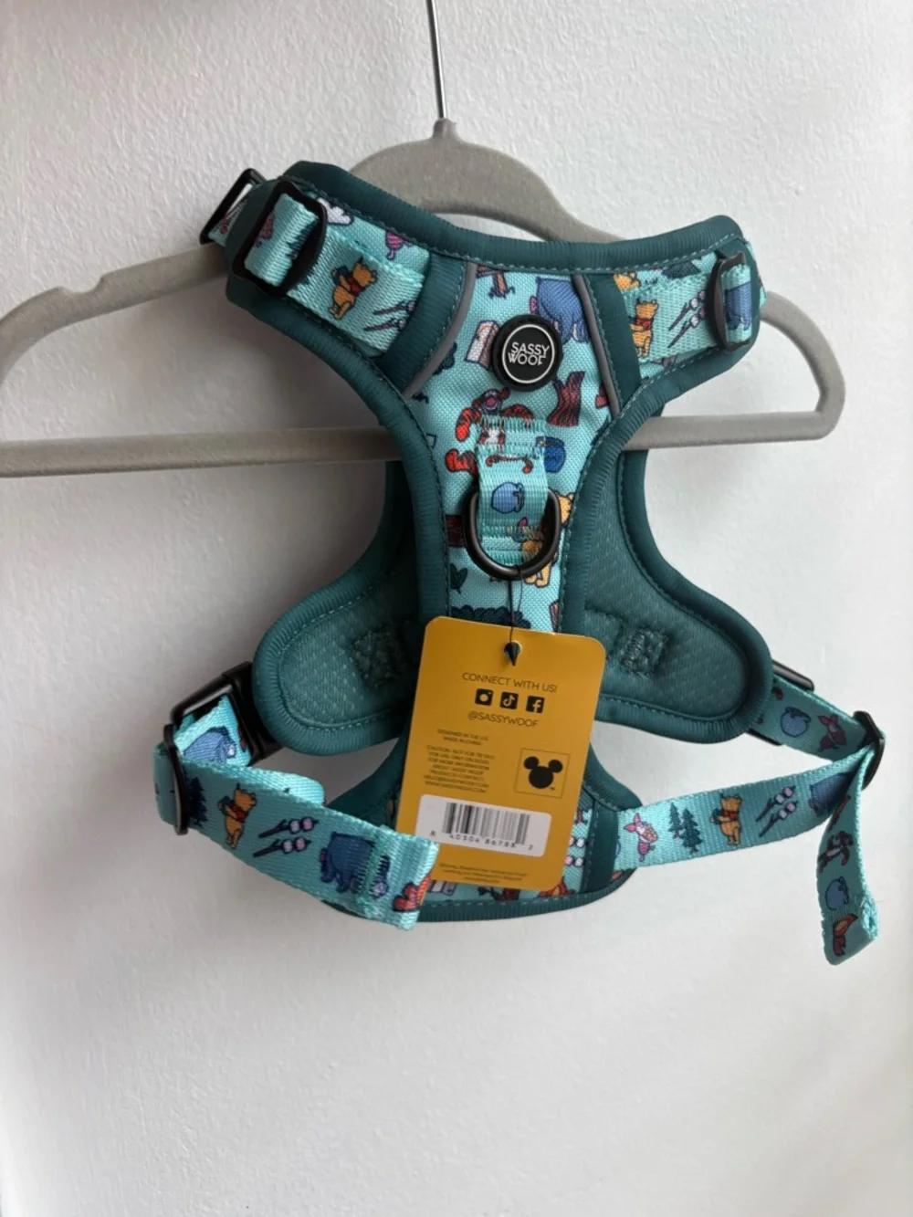 Disney Kids Teal Winnie the Pooh Harness Vest size small